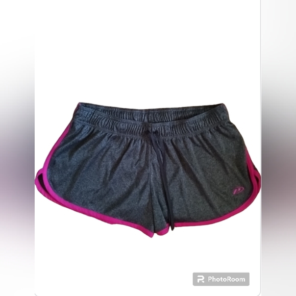 Women's Pro Player Running Shorts Pink & Grey - Picture 1 of 2